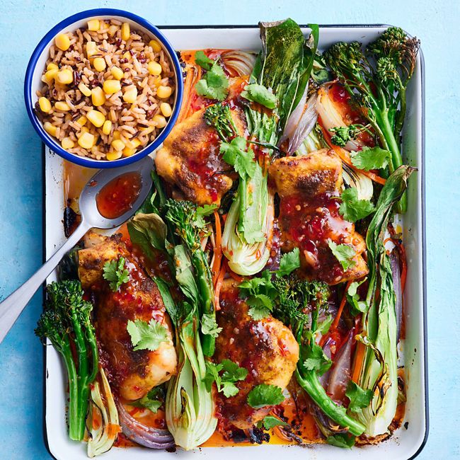 Spiced Chilli Chicken Tray Bake