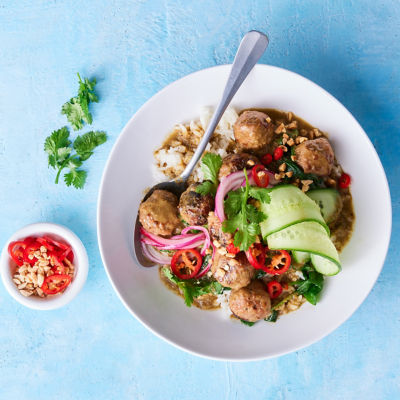 Green Curry Meatballs