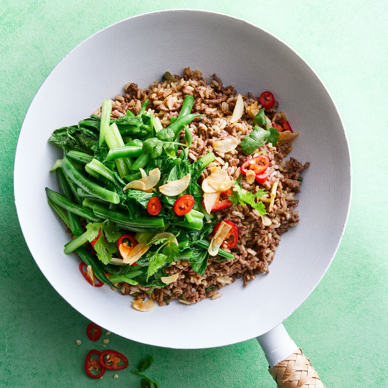 Healthier Garlic Beef & Greens Stirfry Recipe Woolworths