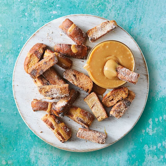 Caramilk Hot-cross-bun Churros