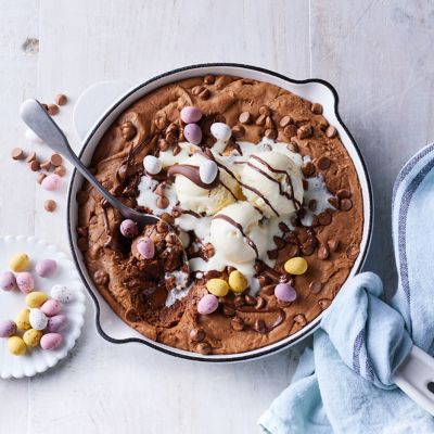 Frying Pan Double-chocolate Cookie