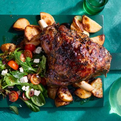 Greek-style Roast Leg of Lamb