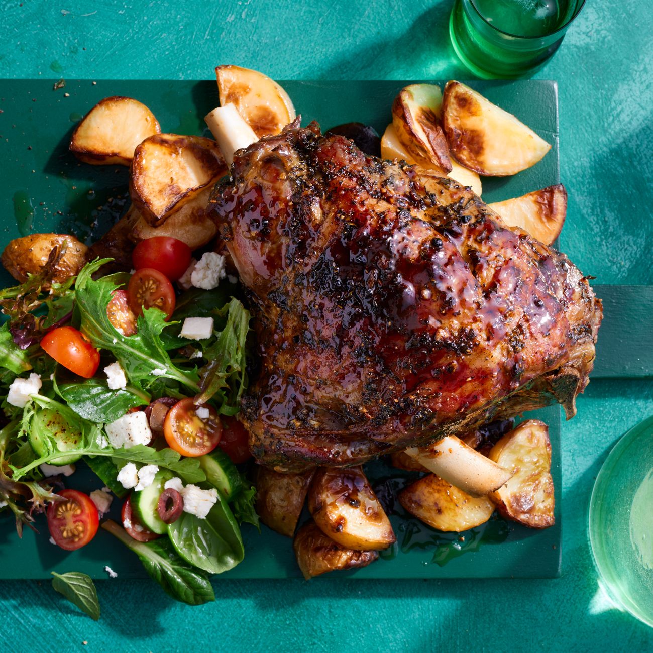Greek-style Roast Leg of Lamb