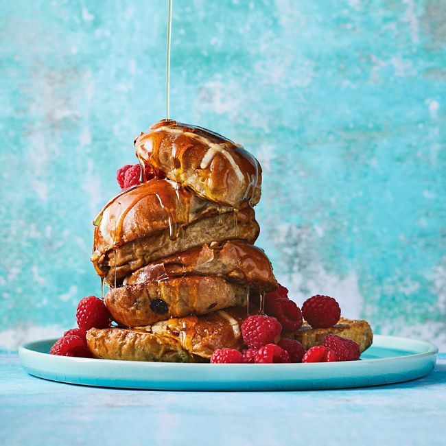 Hot-cross-bun French Toast
