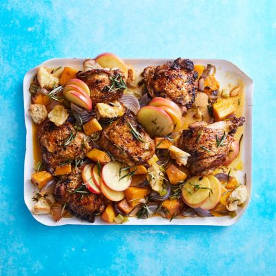 Roast Rosemary Chicken with Ciabatta & Apple