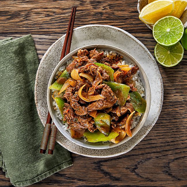 Easy Mongolian-style Lamb & Rice