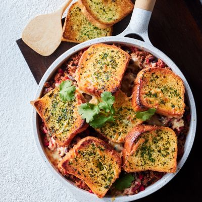 Garlic Bread Chilli Con Carne