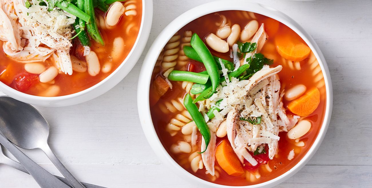 Italian-style chicken & bean soup
