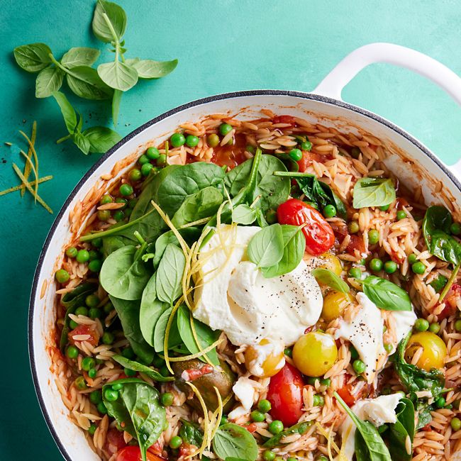 One-dish Risoni with Tomato & Basil