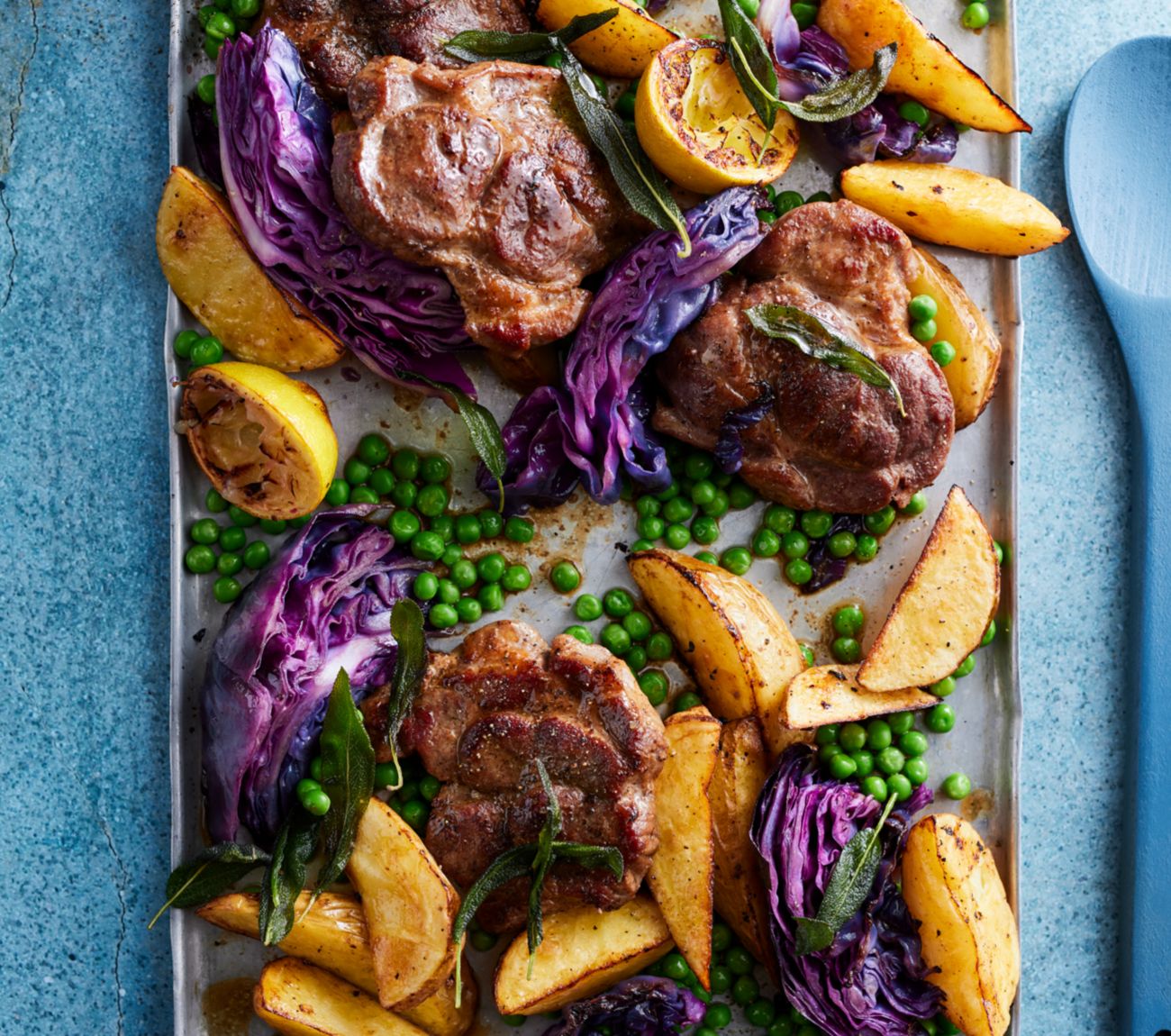 Recipe: This pot of roasted cabbage wedges with pork belly is