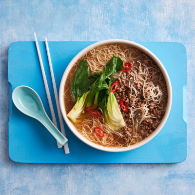 Quick Spicy Beef Noodle Soup 