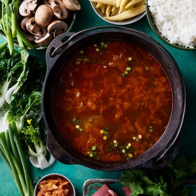 Korean-style Hotpot with Kimchi & Hot Sauce