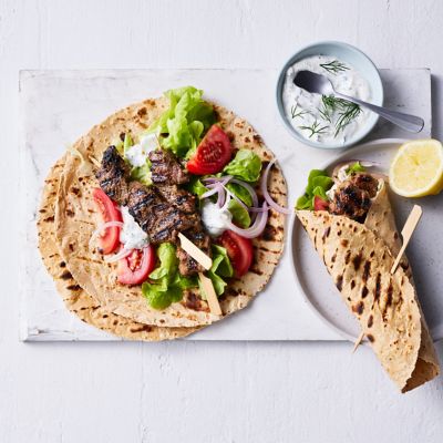 Greek-style Souvlaki Wrap