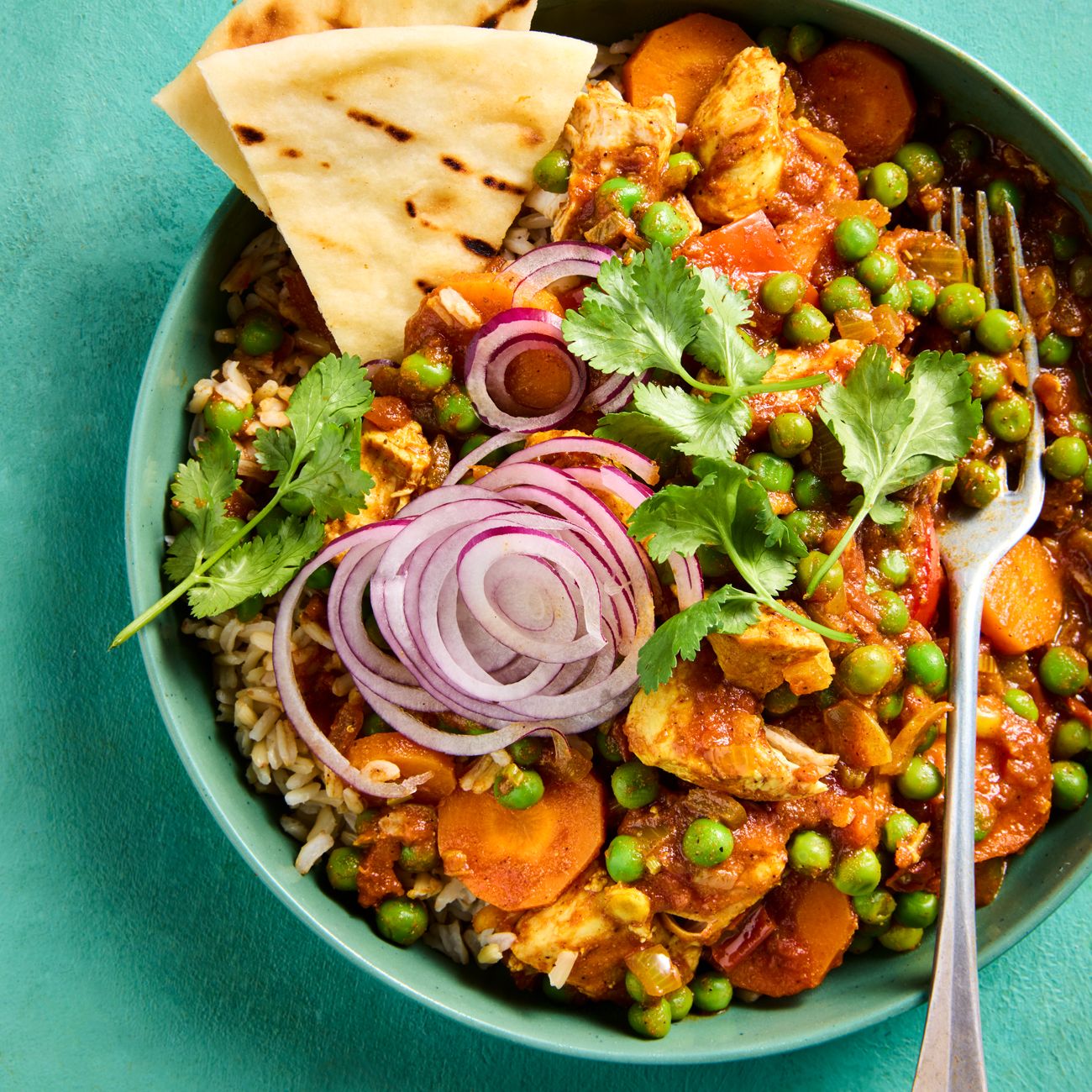 Healthier chicken curry