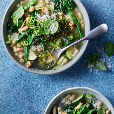 Healthier Green Minestrone