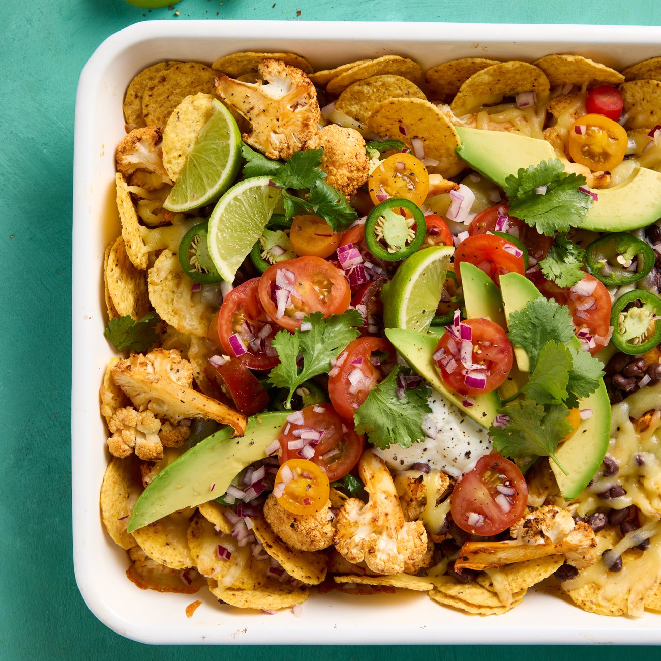 Healthier Vegetable Nachos