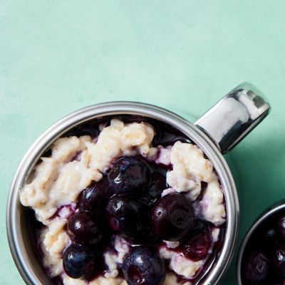 Orange-spiced Porridge with Blueberries