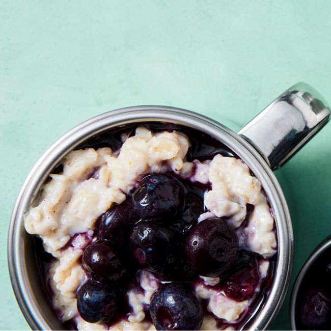 Orange-spiced Porridge with Blueberries