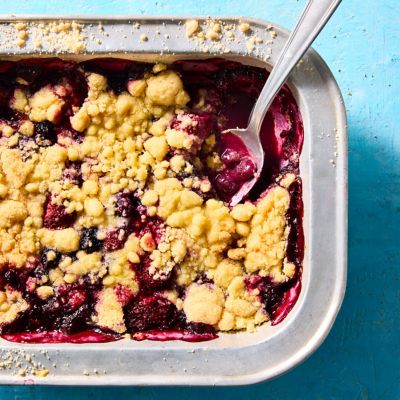 Three-ingredient Mixed-berry Cobbler