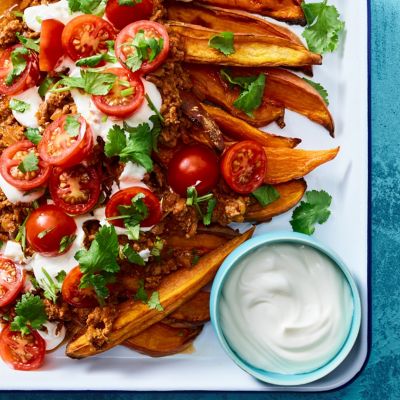 Loaded Sweet Potato Wedges