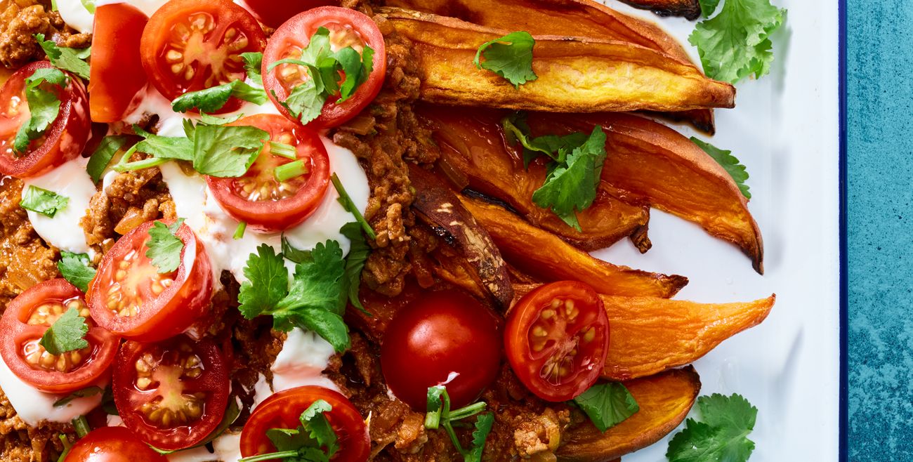Loaded Sweet Potato Wedges