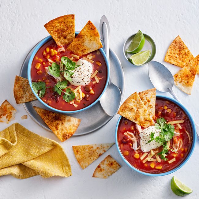 Shredded Chicken & Toasted Tortilla Soup