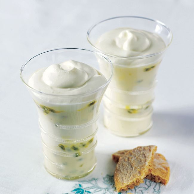 Passion Fruit yoghurt Fool