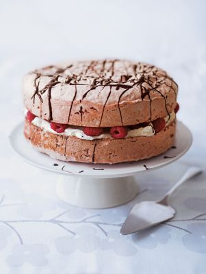 Hazelnut Meringue Gateau