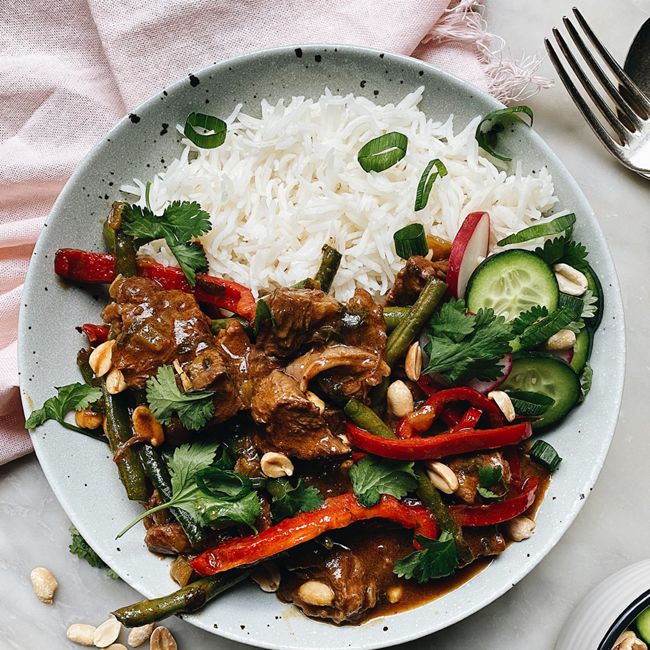Slow Cooked Panang Beef Curry