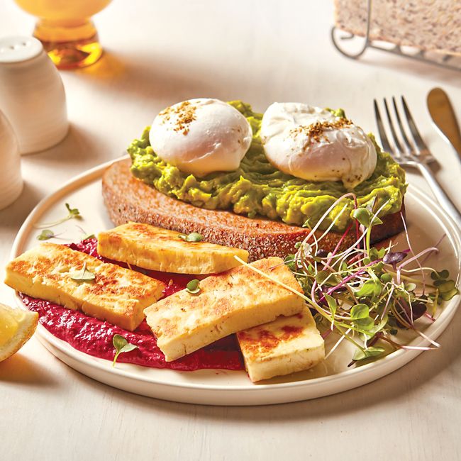 Smashed Avocado with Lemnos Haloumi & Lawson’s Settlers Grain Bread
