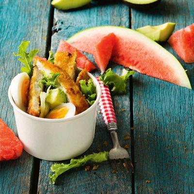 Chicken Schnitzel Salad