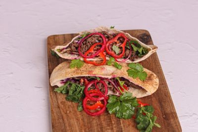 Spiced Minced Beef Kebab with Cumin.