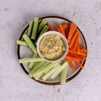 Macadamia Nut Hummus with Crudites.