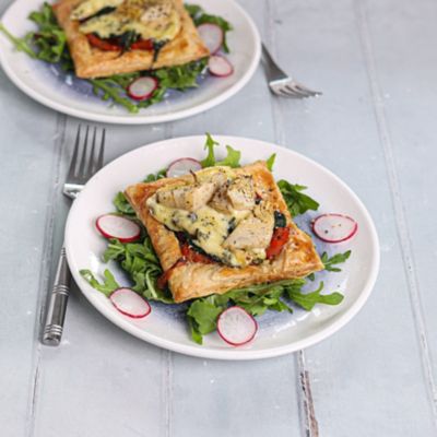 Artichoke & Blue Cheese Tartlet.