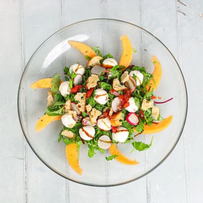 Goats Cheese Salad with Rocket & Cantaloupe.