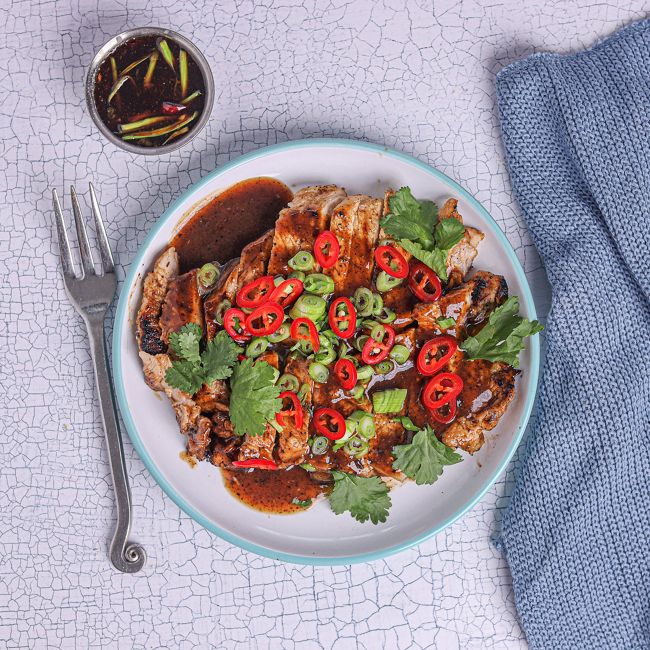 Galmegisal Skirt Meat Pork with Lemon & Mustard Dipping Sauce