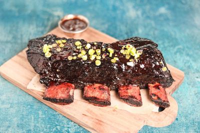 La Galbi Korean Style Short Ribs in A Bulgogi Sauce.