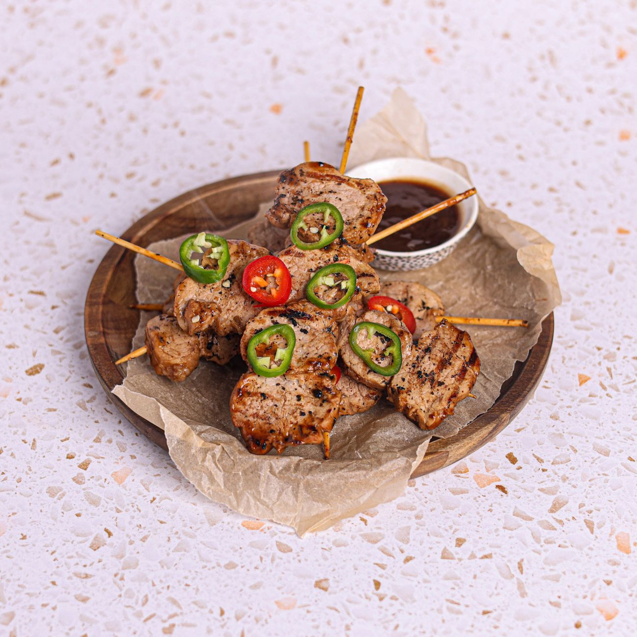 Brazilian Meat Skewers with Pork Tenderloin & A Steakhouse Marinade