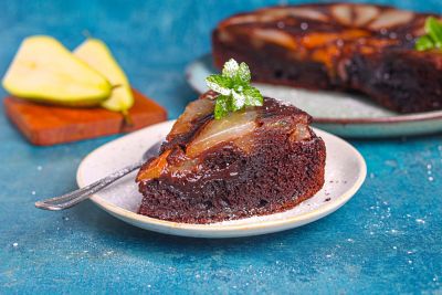 Pear & Chocolate Pudding.