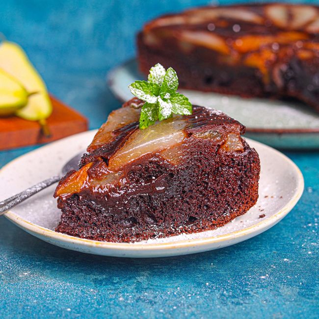 Pear & Chocolate Pudding