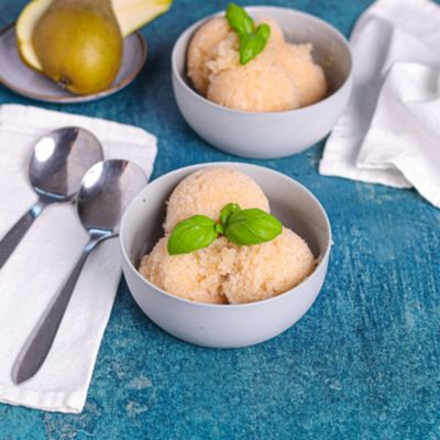 Pear Sorbet.