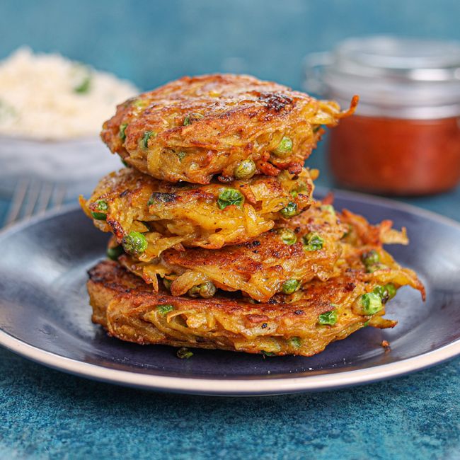 Curried Pea Rostis