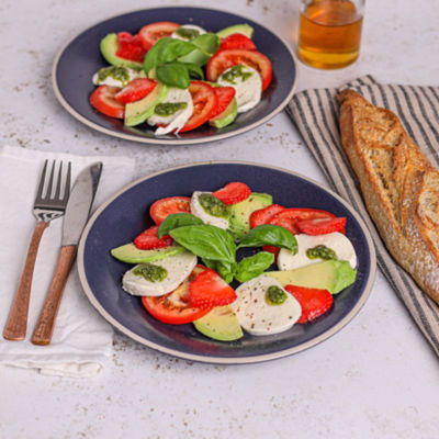 Strawberry Caprese Salad with Balsamic & Avocado.