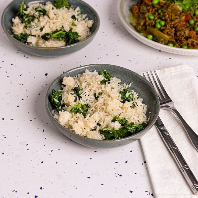 Kale & Coconut Basmati Rice