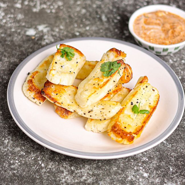 Halloumi Fries with Harissa Mayonnaise