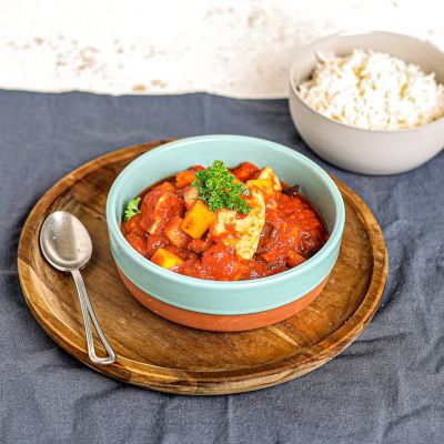 Butternut Squash, Chickpeas & Halloumi Stew.