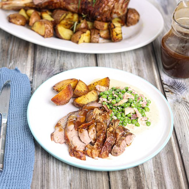 Roast Leg Of Lamb with Garlic & Rosemary