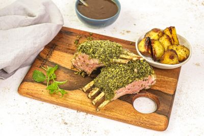 Rack Of Lamb with A Herb Crust.