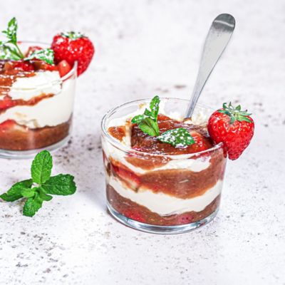Strawberry & Rhubarb Fool.