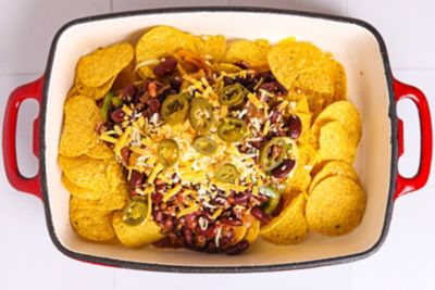 Vegan Nachos with Plant Based Mince & Vegan Cheese.